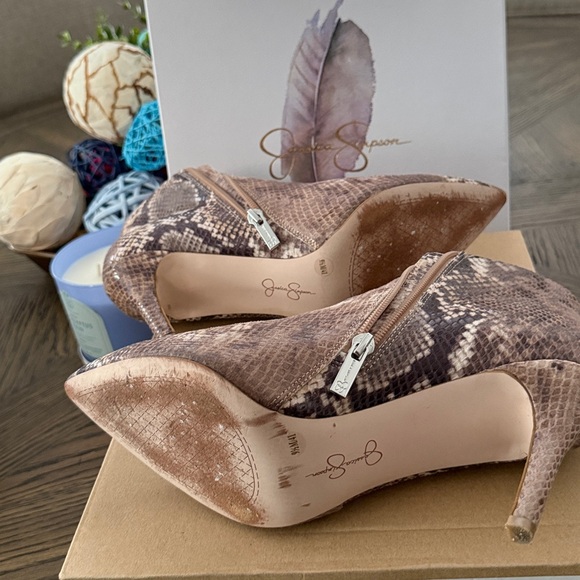 Jessica Simpson Python Print Ankle Booties - Picture 5 of 6